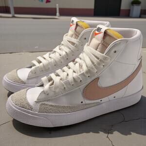 Nike Blazer '77 Vintage Mid White Pink Oxford CZ1055-118 Womens Size 7.5